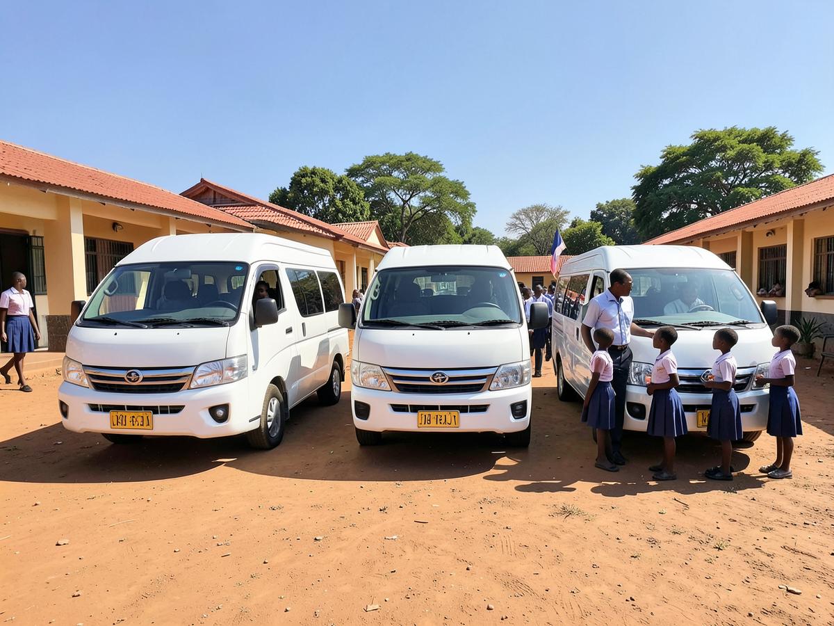 Adwet Academy school transport vans